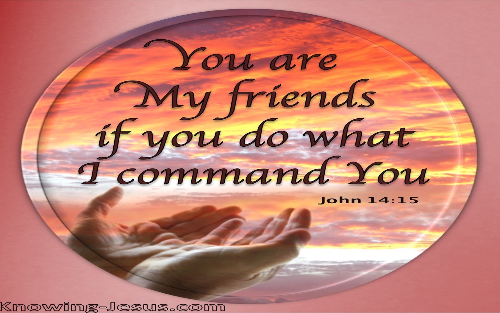 John 15:14 You Are My Friends (orange)